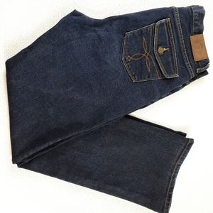 LRL Ralph Lauren Women's Sz 10 Jeans Classic Bootcut Denim Button Pocket